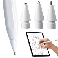 ปากกาสไตลัสปลายเปลี่ยนสีขาวสำหรับ Apple Pencil 1/2 ทนทาน Mute Touchscreen ปากกา Nib สำหรับ Apple Pencil 1 2 Generation-GONGXI