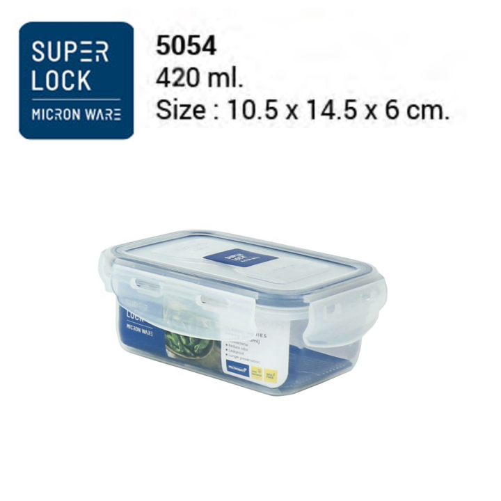 super-lock-กล่องสำหรับเก็บผักผลไม้-super-lock-5054-ของแท้-100-ปราศจากสารก่อมะเร็ง-ขนาด-420-ml-ส่งจากไทย