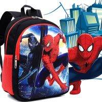 Disney Spider Man กระเป๋าเป้สะพายหลังอะนิเมะการ์ตูนกัปตันอเมริกาโรงเรียนอนุบาลกระเป๋านักเรียนสำหรับชาย Anit-Lost Infantil กระเป๋านักเรียนเด็กของขวัญ