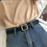 Square Buckle Women 39;s Belt Women 39;s Simple and Versatile Korean Retro Fashion Black Pants Belt Women Korean Students