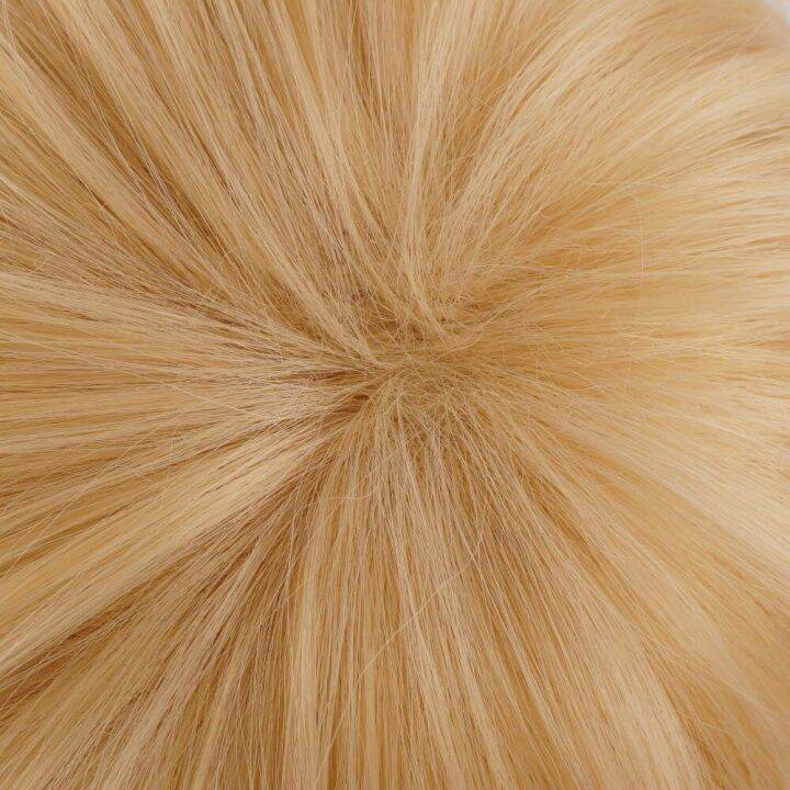 ccutoo-30cm-light-golden-short-straight-synthetic-hair-yamanbagirikunihiro-wigs-for-mens-halloween-party-cosplay-costume-wigs