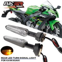 2023 LED ไฟเลี้ยวด้านหลังสำหรับ KAWASAKI NINJA 650 400 300 H2 ZX6R ZX10R ZX10RR Z1000SX ER6N/6F รถจักรยานยนต์ตัวบ่งชี้