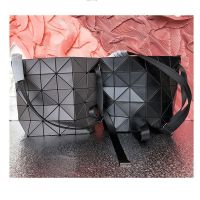 Issey Miyake 5x6 grid crossbody motorcycle bag rhombus mens and womens large shoulder travel bag