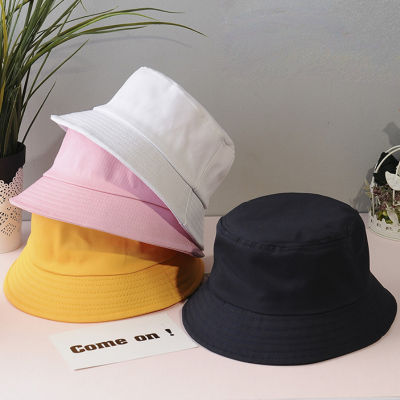 [hot]Summer Solid Color Double-Sided Hat Men Women Casual Fisherman Hat Sunscreen Sun protection couple comfortable breathable cap
