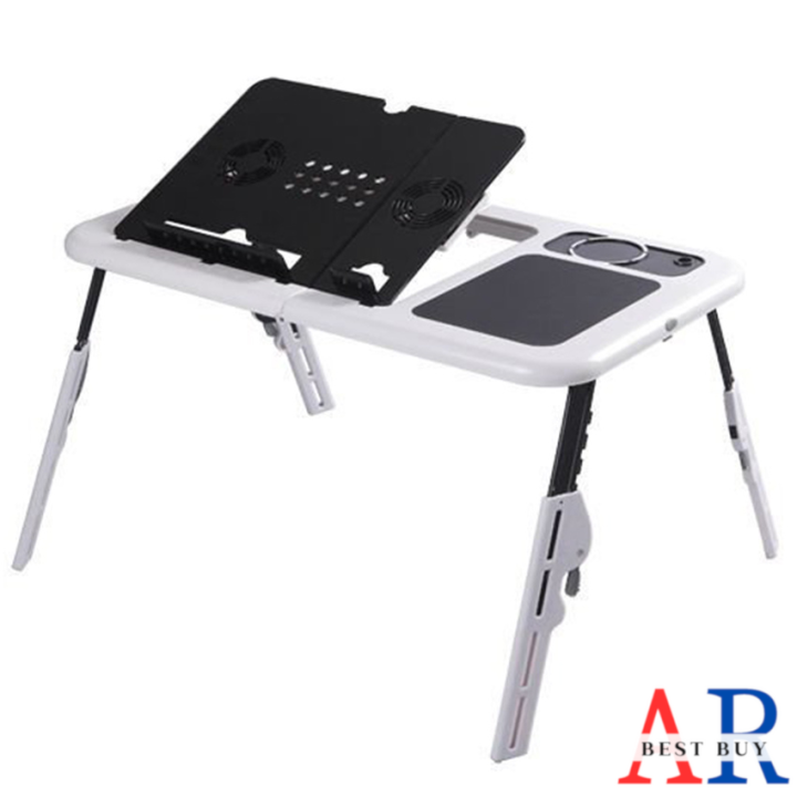 AR Best Buy Multifunctional Folding Laptop Desk with Fan LaptopDesk