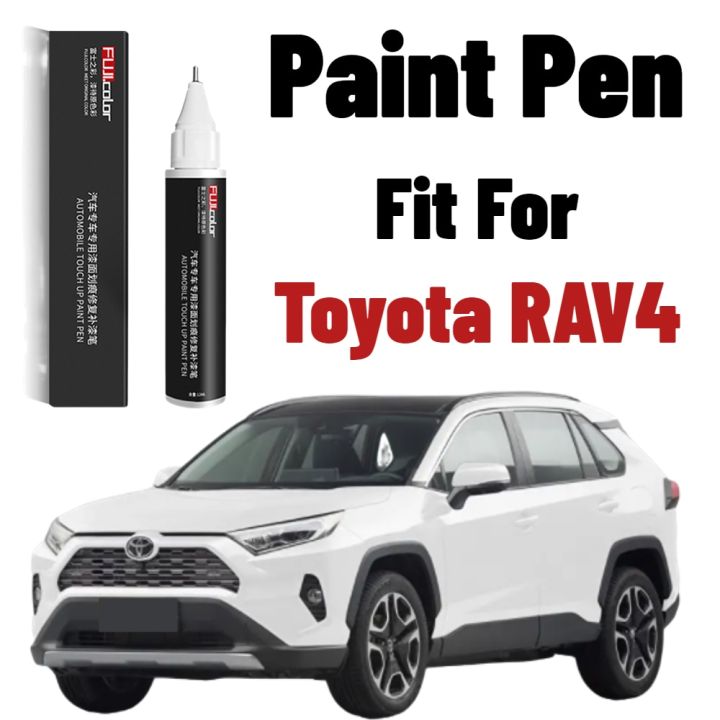ปากกาทาสีสำหรับรถที่ขีดข่วนเหมาะสำหรับโตโยต้าปากกาซ่อมสี-rav4สีดำสีขาว-rav4อุปกรณ์เสริมสำหรับซ่อมรถยนต์