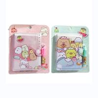 Cute Cartoon Notebook Kawaii Pocket Notepad with Pen Portable Diary Journal Planner Budget Book Korean Stationery School Office