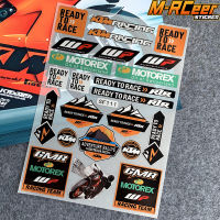 KTM แถบข้างมอเตอร์ไซค์สะท้อนแสงสติ๊กเกอร์ติดหมวกกันน็อคจักรยานพร้อมแข่ง MOTOREX WP สติ๊กเกอร์ตกแต่งกันน้ำเหมาะสำหรับ R2R RC390 Duke 790 EXC 125 250 400