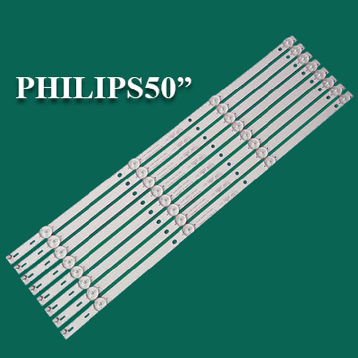 หลอดแบล็คไลท์-ฟิลิปส์-รุ่น50put6002s-67-4-ดวง-6v-x8แถว-สินค้าใหม่ของแท้-หลังอะลูมิเนียม