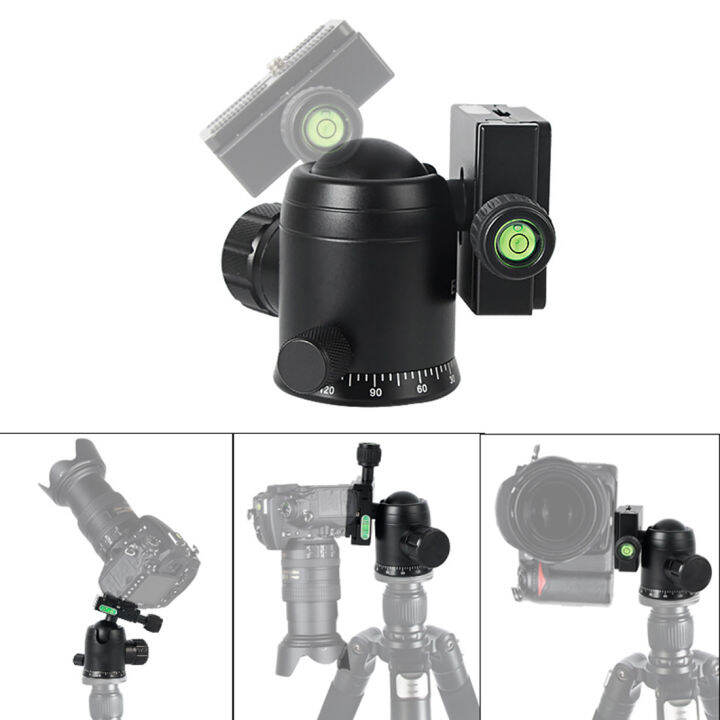 หัวขาตั้งกล้อง-professional-low-profile-video-ball-head-mount-360-panoramic-universal-ballhead-สำหรับ-dslr-ขาตั้งกล้อง-monopod