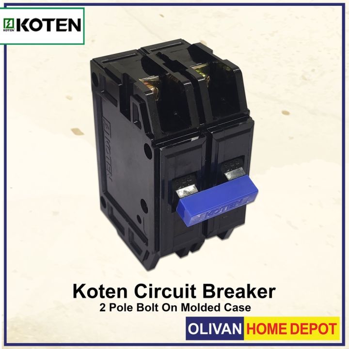 KOTEN Original Circuit Breaker Bolt On 15 - 100 Ampere 2 Pole | Lazada PH
