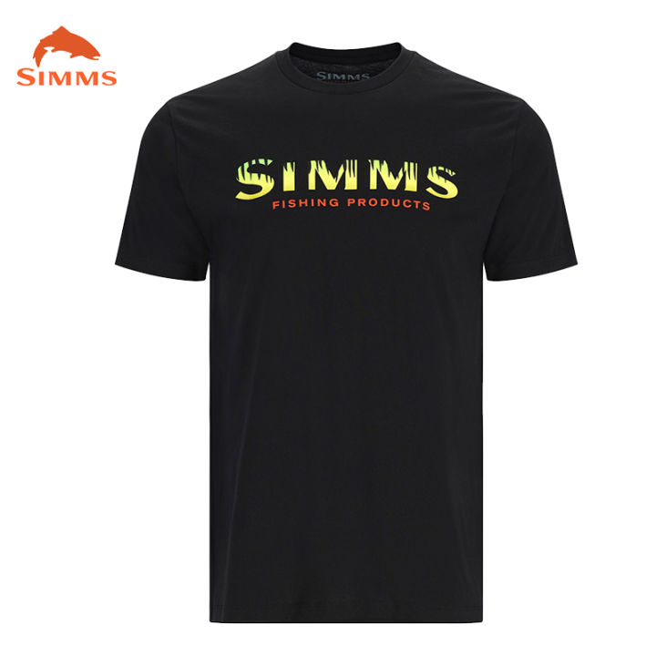 simms-เสื้อตกปลาผู้ชายฤดูร้อนกลางแจ้งแขนสั้นเสื้อตกปลาเครื่องแต่งกายปลา-sun-protection-breathable-ตกปลาเสื้อผ้า