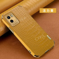 เคสโทรศัพท์ VIVO V25 V25e Y16 Y35 Y22 Y22S 2022ใหม่จระเข้หนัง Electroplated กรอบกล้องป้องกันปลอก VIVOY16นุ่ม TPU กันกระแทกป้องกันปกหลัง VIVOY35 VIVOV25