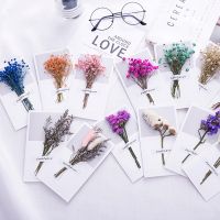 【YF】◆✜  10pcs A Card Wedding Invitations Greeting Cards Gypsophila Dried Flowers Handwritten Birthday Thank You Envelope