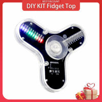 DIY Fidget Top Kit Fingertip Gyros With LED Manufacturing Soldering Learning Welding Diy Electronic Kit Fidget Top Kit