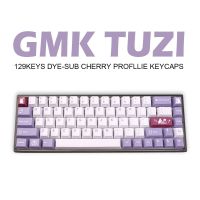 GMK Tuzi ชุดใหญ่เชอร์รี่โปรไฟล์กุญแจหมวกย้อมสี-ซับภาษาอังกฤษที่กำหนดเองสำหรับคีย์บอร์ดแบบกลไก61/64/68/75