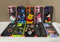 Samsung J4 Plus/A52 4G/A52 5G เคสขอบสีกันมุมกันกระแทกการ์ตูนน่ารัก