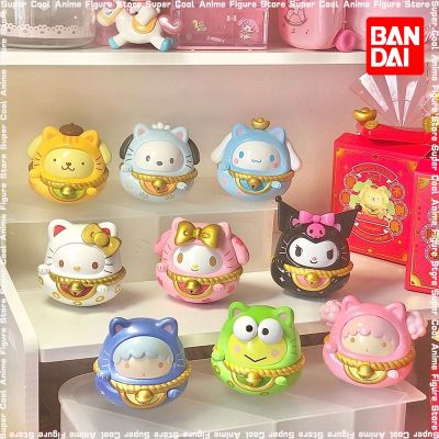 Sanrio หุ่นตุ๊กตาโมเดลแมวกวักนำโชคขนาดเล็ก,แก้วทัมเบลอร์รูป Kulomi Cinnamoroll ของขวัญของเล่นสำหรับเด็กตกแต่งโต๊ะ