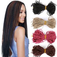 REHENS 24เส้น/ล็อตยาว Senegalse Zizi Braids ขยายผมถักเกลียวผมถักปลอมสี DIY สีน้ำตาลแฮร์พีซถักเปียสังเคราะห์สำหรับรัสเซีย