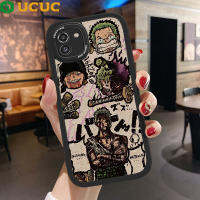 เคส HP ปลอก UCUC สำหรับ Samsung Galaxy A03 A04 A04E A10S A11เคสมือถือฝาหลังหนังการ์ตูน Zoro