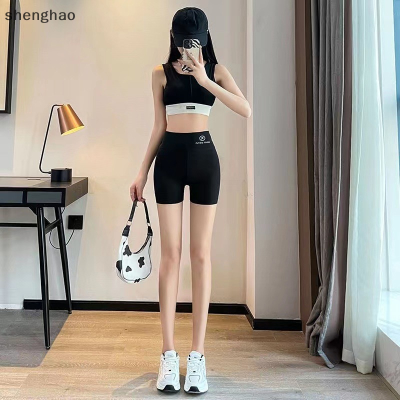 shenghao กางเกงโยคะขาสั้นสำหรับผู้หญิงกางเกงเข้ารูปยกเอวสำหรับออกกำลังกาย