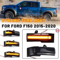 Luz de sinalização dinâmica para Ford lâmpada retrovisor ala da porta da frente vista traseira lâmpada de espelho lateral F150 2015 2016 2017 2018 2019 2020