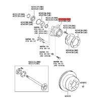 Rear Wheel Bearing Assembly Hub Wheel Bearing Assy for Toyota Tundra Land Cruiser Lexus LX 570 07-21 Hub Wheel Axle Unit 424500C010