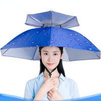 Hat Head Umbrella Portable Fishing Head Wearing Sun Umbrella Outdoor Sanitation Sunscreen Hat Folding Large Umbrella Practical Umbrellas