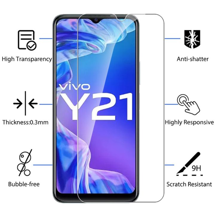 กระจกนิรภัยสำหรับ10d-2ชิ้น-vivo-y21ป้องกัน-vivi-y-21-21y-6-51-quot-ฝาครอบฟิล์มกันรอยโทรศัพท์