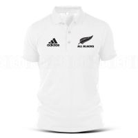 Polo T Shirt Sulam Design Adi All Black Rugby Baju Lelaki Embroidery Jahit Cotton Popular Sports Activewear Fashion