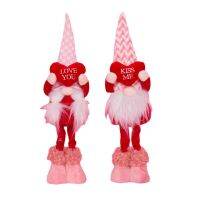 Sweet Heart Rudolph ตุ๊กตาของขวัญ Happy Valentine S Day Party ตกแต่งสีชมพูสีแดง Faceless Gnome ตุ๊กตาคนรักเทศกาล Party Decors