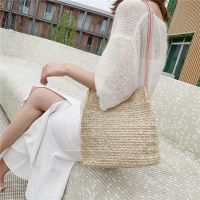 [COD] 2021 Korean version of the same casual single-shoulder straw bag summer new bucket portable Messenger womens wholesale