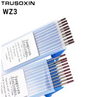 Wz3อิเล็กโทรดทังสเตนแท่ง Tig 1.0/1.6/2.0/2.4/3.0/3.2/4.0mmx150mm6 "สีน้ำตาลหัว0.3% เซอร์โคเนียอิเล็กโทรดทังสเตนก้านเชื่อมไฟฟ้าอิเล็กโทรด