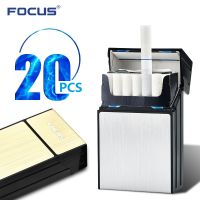 กล่องเก็บบุหรี FOCUS กล่องใส่บุหรี อลูมิเนียมทนทาน 20 มวน กล่องเก็บของ