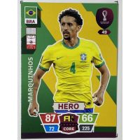 การ์ดนักฟุตบอล Marquinhos ฟุตบอลโลก world cup 2022 การ์ดสะสม Brazil Brasil การ์ดนักเตะ บราซิล