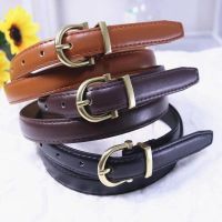 High-quality Womens Belts Fashionable Belt Accessories Simple Thin Belts For Ladies Alloy Pin Buckle Belts Leather Belts For Women