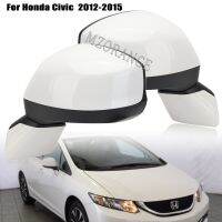 กระจกด้านข้างสำหรับ HONDA CIVIC 2012 2013 2014 2015 FB2กระจกมองหลัง FB6 3ขาประกอบโดยไม่ต้องไฟเลี้ยวภายนอกรถ