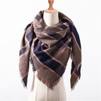 {Warm scarf}2022ผู้หญิงผ้าพันคอลายสก๊อตฤดูหนาวผ้าพันคอแคชเมียร์ Lady Shawls ผ้าพันคอคอถักผ้าพันคอสามเหลี่ยม Foulard Echarpe Femme Wraps