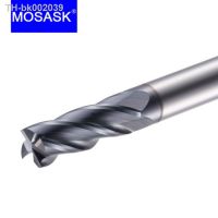 ✕ MOSASK 1PCS 4 Flute HRC45 3mm 2mm 4mm Molding Tools Tungsten Carbide Steel Milling Cutter End Mills