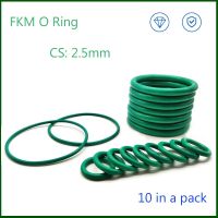 CS 2.5mm 10Pcs in a Pack Fluorine Rubber Sealing O Ring  FKM O-Ring Oil seal Water seal Gasket washer OD 6mm - 50mm Bearings Seals