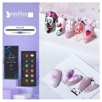 2021Beautilux Nail Art Gel Kit Without Sticky Layer Nail Art Design Painting Carving Sculpturing Spider Lining UV LED Maincure Set