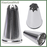 FineGoodWell 1822ตกแต่งเค้กฟองดองท์หัวฉีดปลายท่อไอซิ่งครีมขนมสแตนเลส