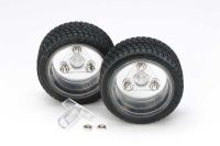 69916 Tamiya Sports Tire Set (56mm Dia./Clear Wheels)