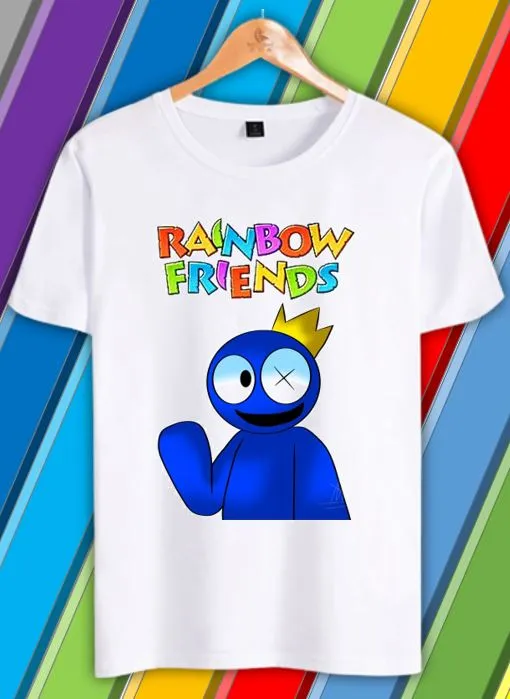Kids Rainbow Friends Shirt Blue Yellow