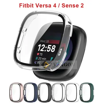 For Fitbit Versa 4 Lite Sense 2 Full Cover Tempered Glass PC