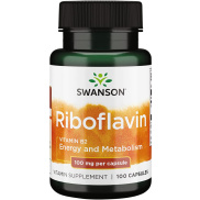 Swanson Vitamin B2 Supplement Riboflavin 100 Capsules