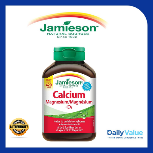 Jamieson Calcium Magnesium With Vitamin D3 Tablets, 420 Caplets | Lazada PH