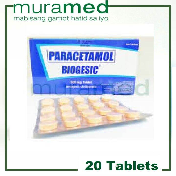 Biogesic Paracetamol 500 mg Tablet Lazada PH