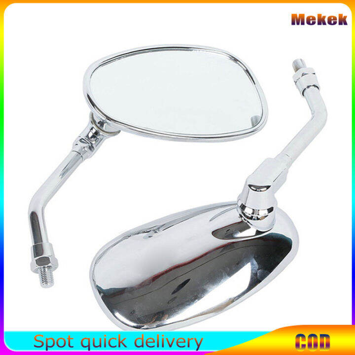 Photo inspiration: Mekek 1 Pair Motorcycle Electric Bike Modified Rearview Mirror Plating Photo Inspiration