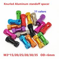 10pcs M3 Aluminum spacer column M3x15/20/25/28/30/35 Double head Knurled Aluminum alloy standoff spacer Pillar for RC Multicolor